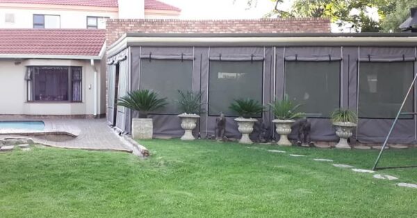 Get your Entertainment area lapa or patio closed. Outdoor blinds Manufactured and installed www.designsbypaul.co.za 066…